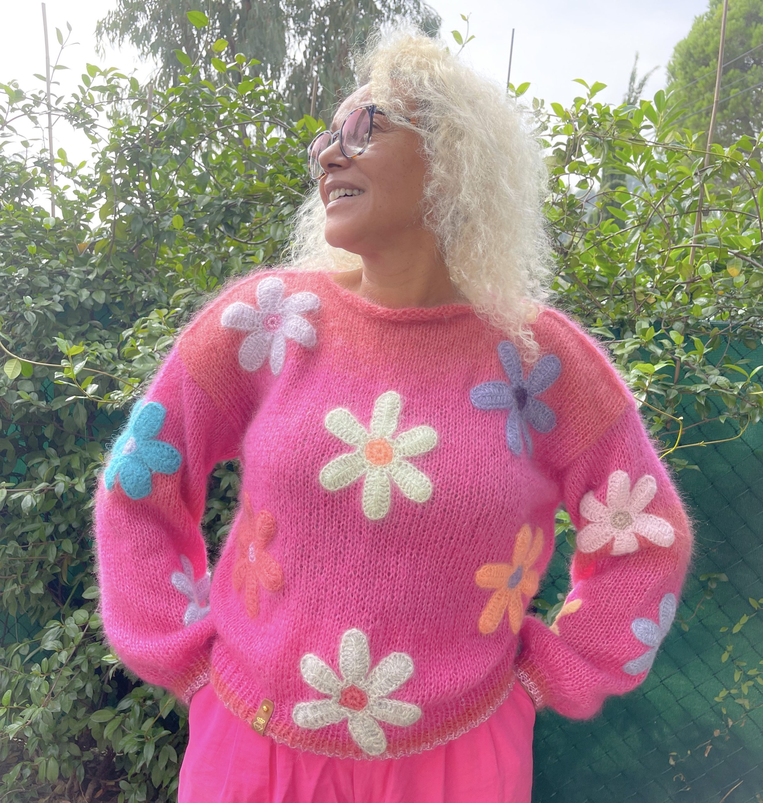 Pull tricot mohair