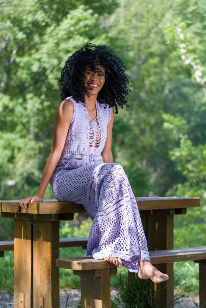 robe longue crochet