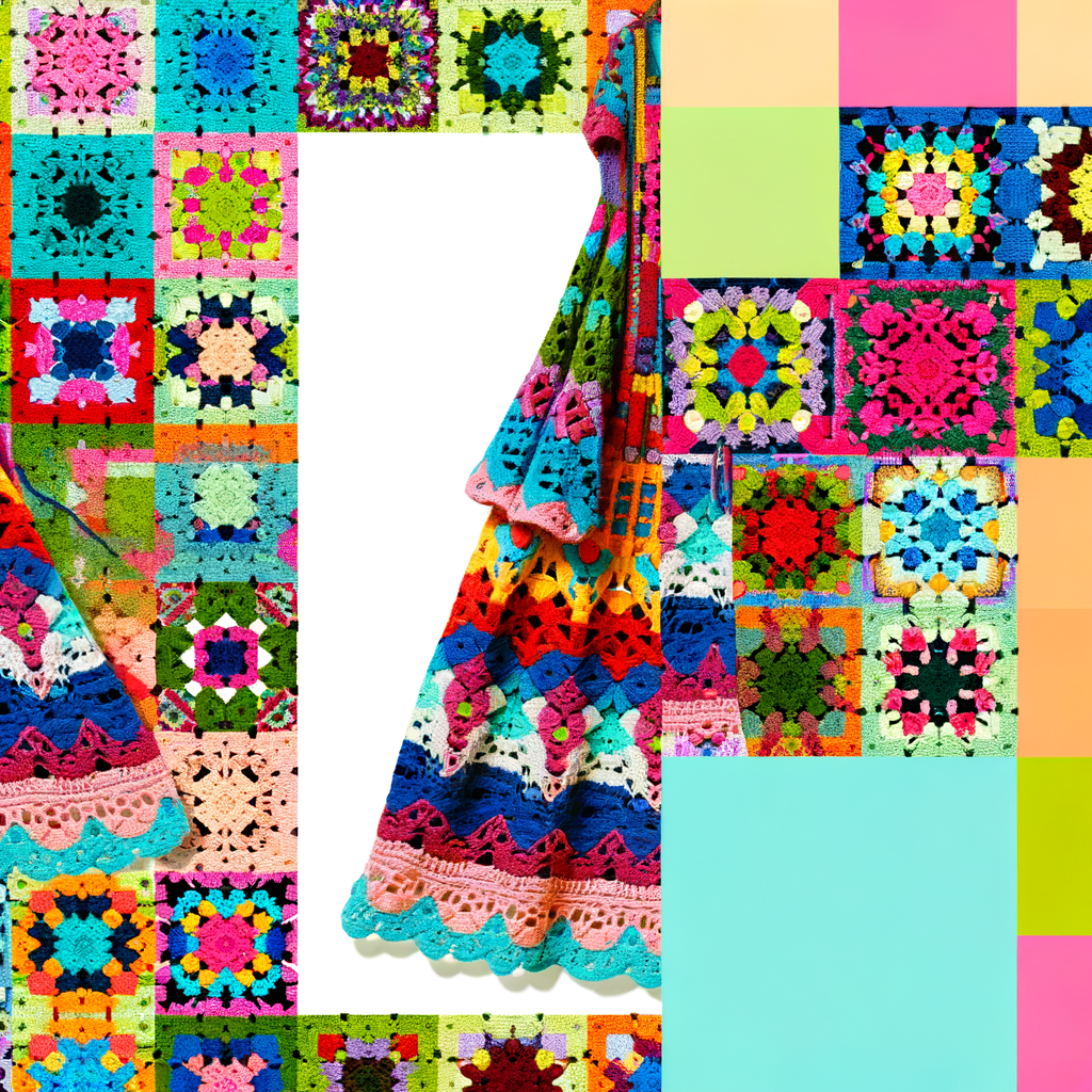 Découvrez l'éclatant retour en force des robes granny squares cette saison