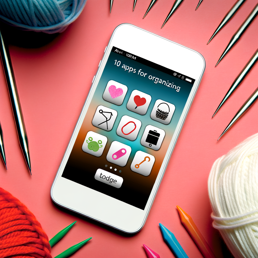 10 applis pour organiser vos projets crochet/tricot de manière captivante